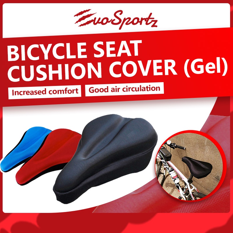 Bicycle Seat Cushion Cover Gel Bike Saddle Butt Padding