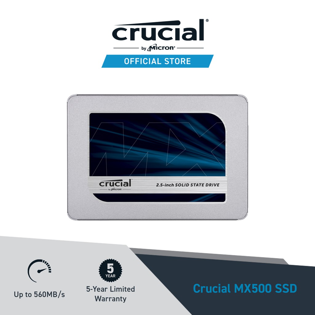 Crucial MX500 2.5 Internal SATA SSD ( 250GB / 500GB / 1TB / 2TB