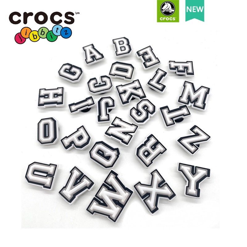 crocs/jibbitz alphabet A-Z 水晶宝石字母饰品 jibbitz Shoe Charms