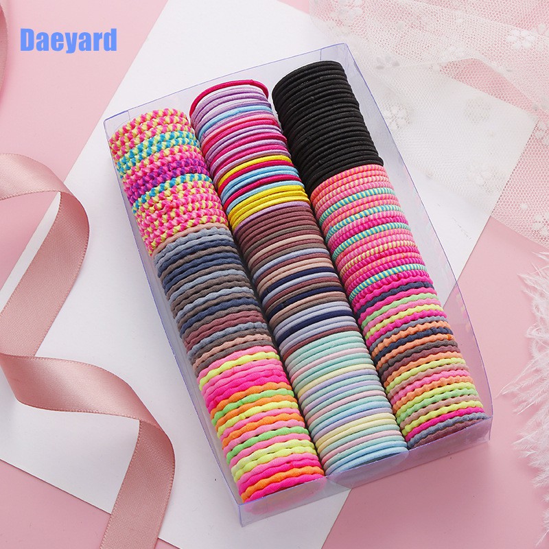 500 Pcs/box Girls Color Disposable Elastic Small Rubber Bands Horsetail  Hair Ties Thickened Durable Fashion Headwear Rubber Band - AliExpress