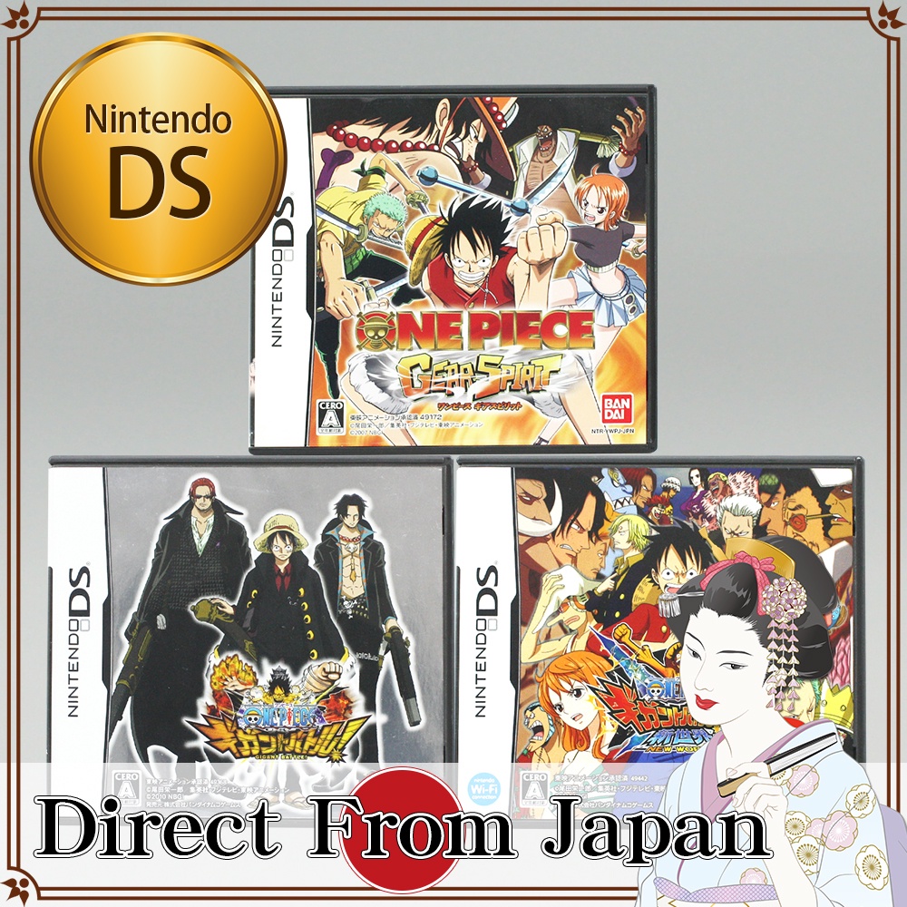 One Piece Gear Spirit, Gigant Battle!1&2【3 Games】(Nintendo DS / NDS) [USED]  Japanese Version【Direct from Japan】OnePiece Gear Spirit One Piece Gigant  Battle! 2 | Shopee Singapore