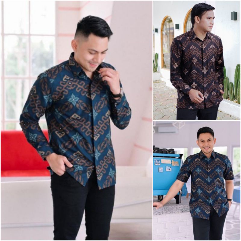 Batik Men BATIK Shirt Men Long Sleeve BATIK big size JUMBO M L XL XXL 3XL  4XL 5XL 6XL 7XL 8XL 9XL 10XL BATIK Men JUMBO