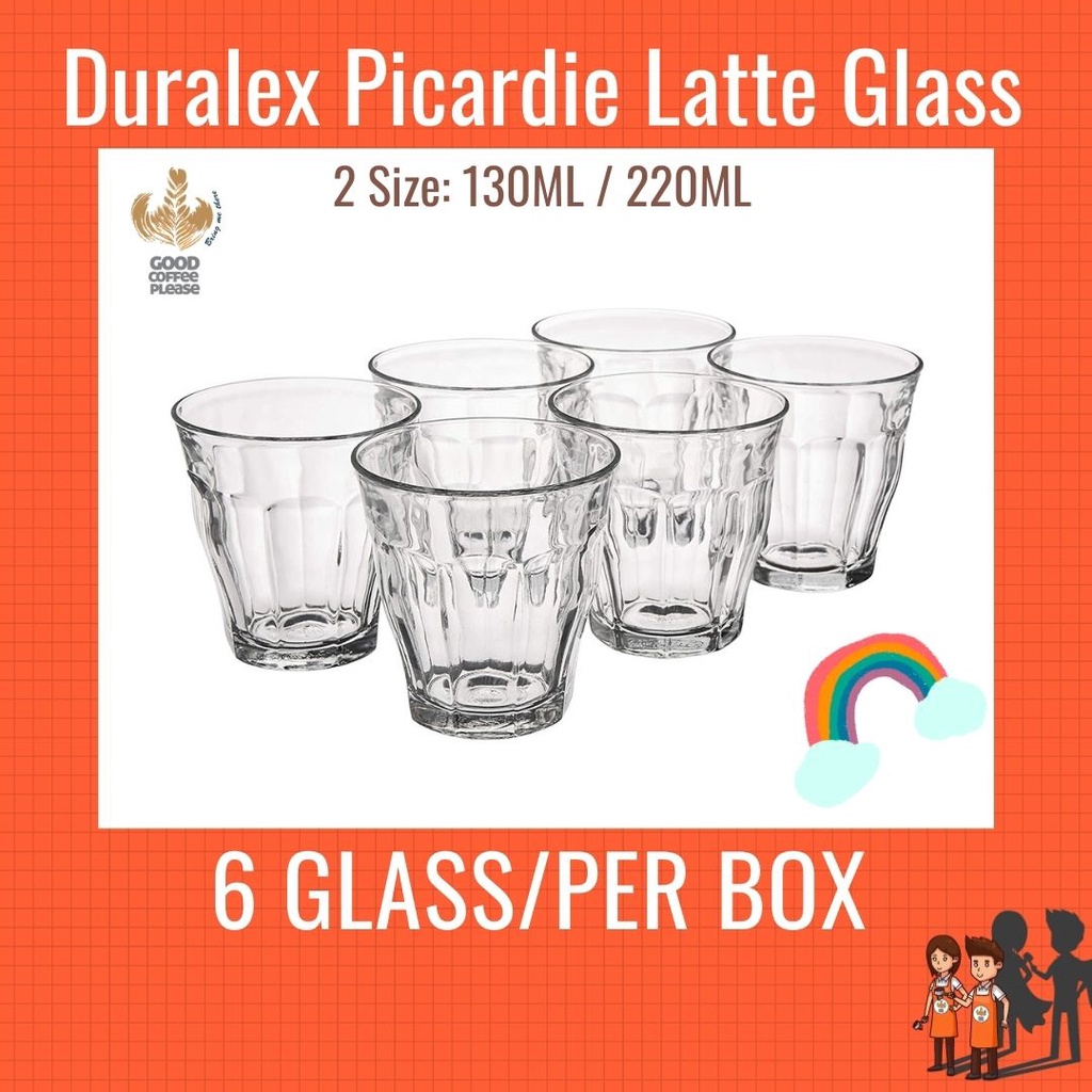 Duralex Provence Latte Glasses  My Coffee Shop 