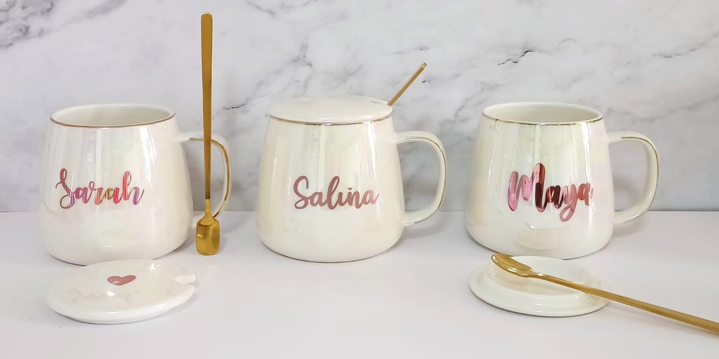 Couple Mug Gift Set (Customised / Personalised Mugs / Gift Sets /  Anniversary / Birthday / Wedding)
