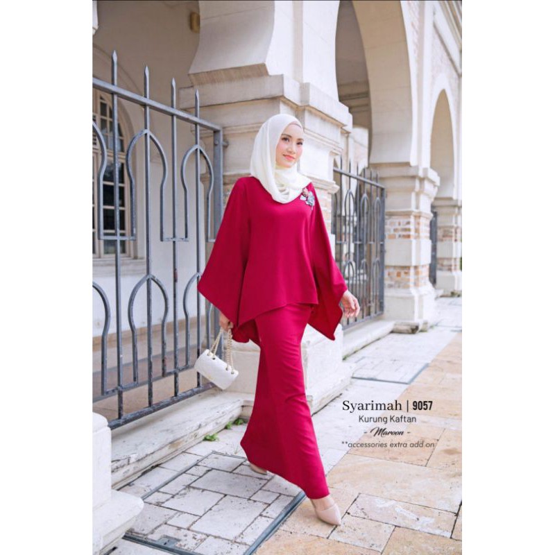 Baju Kurung Kaftan 9057# Baju Kurung Moden Kaftan Kosong! Kaftan Custom  made! (Size S to XL) | Shopee Singapore