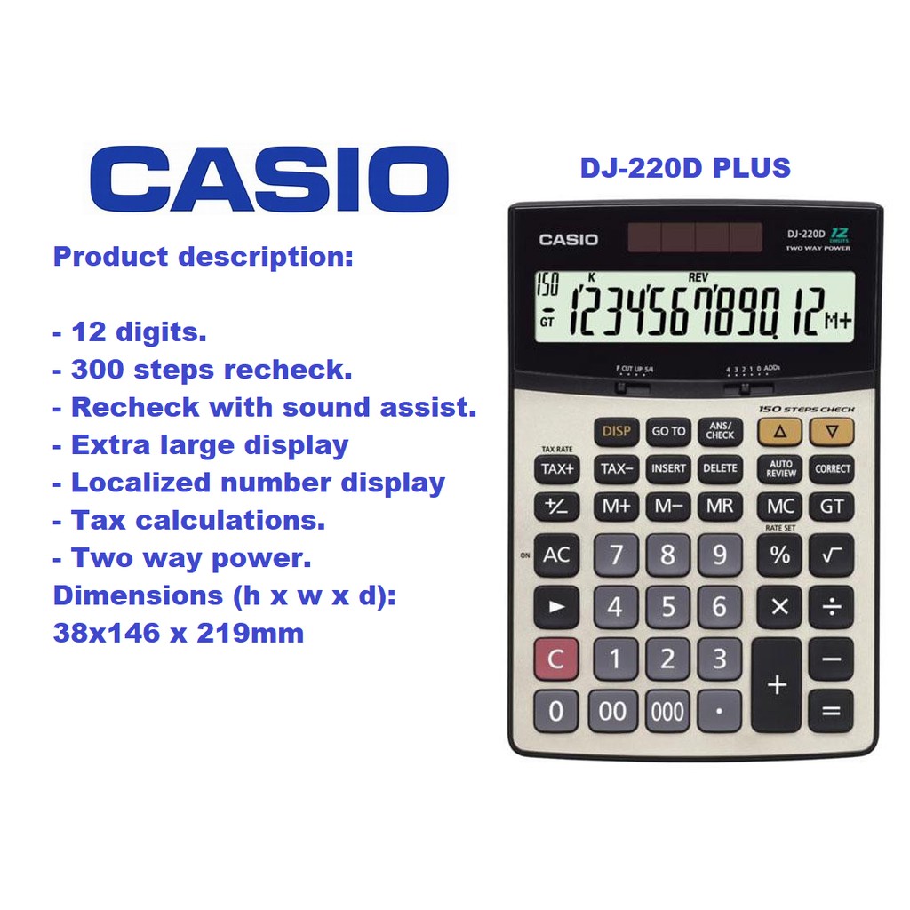 Casio dj 220d discount plus