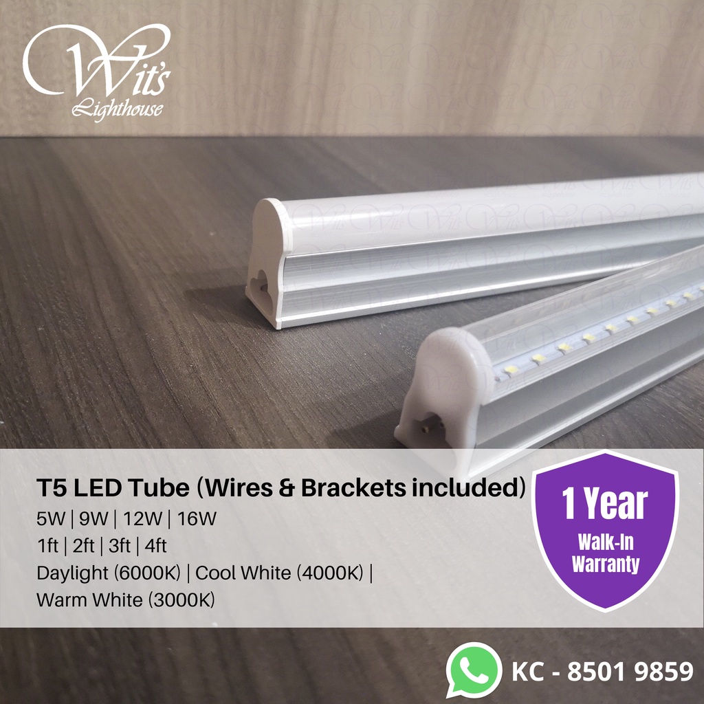 Bright 3 Feet (900mm) 12W T5 LED Tube Replacement