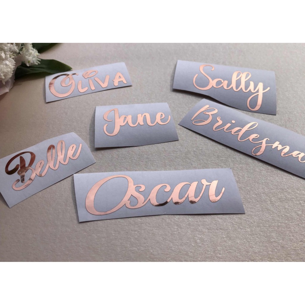 Personalised deals name stickers