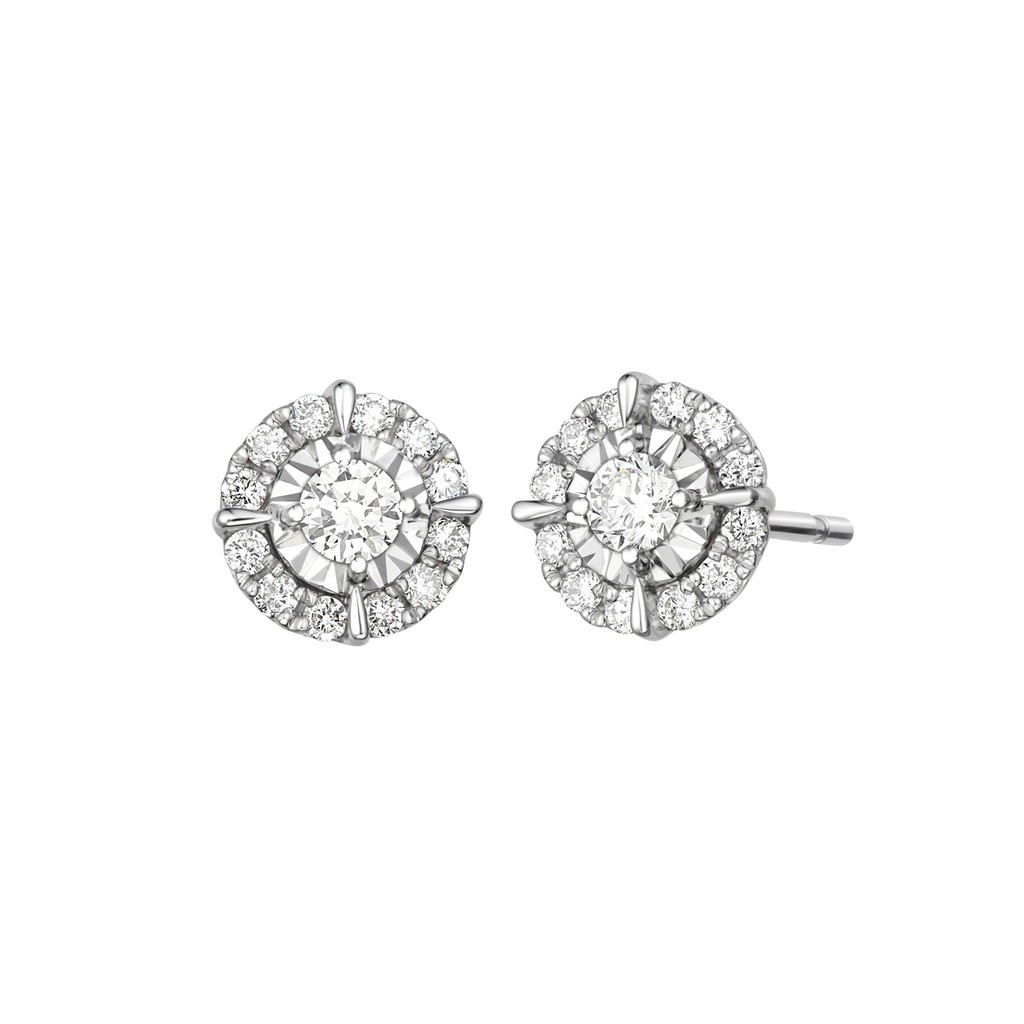 White gold 2025 earring studs