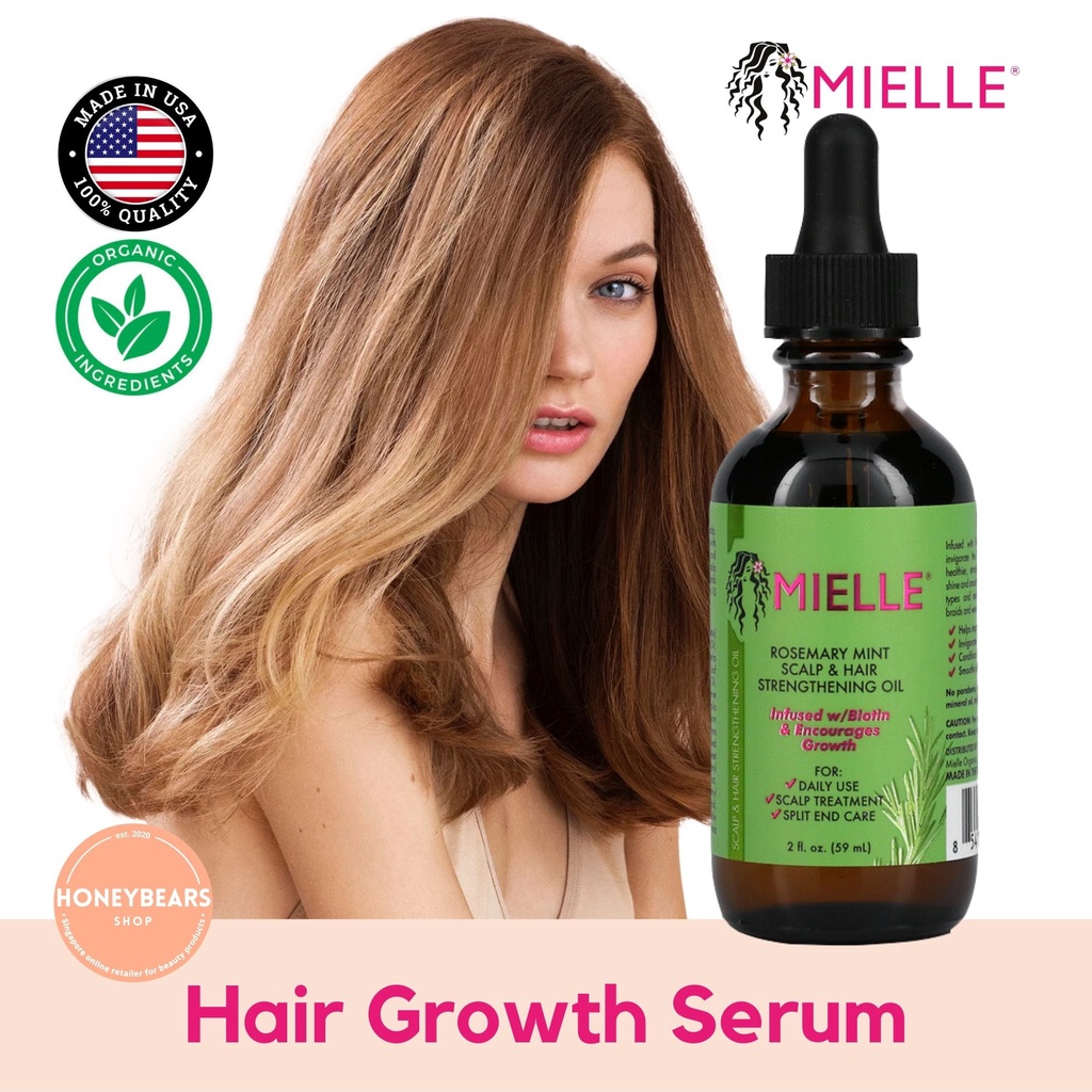  Mielle Organics Rosemary Mint Growth Oil 2 oz (Pack of