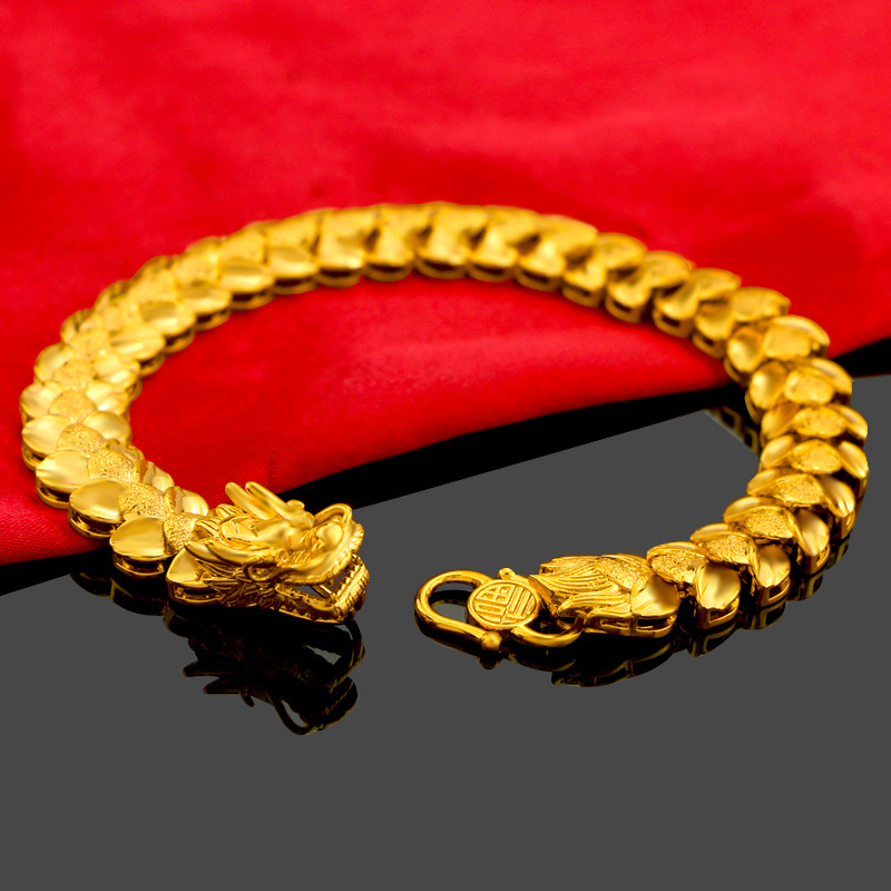 Mens gold on sale bracelet 916