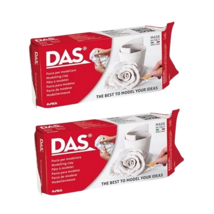 Das Air-dry Modelling Clay 500G White Pack of 2