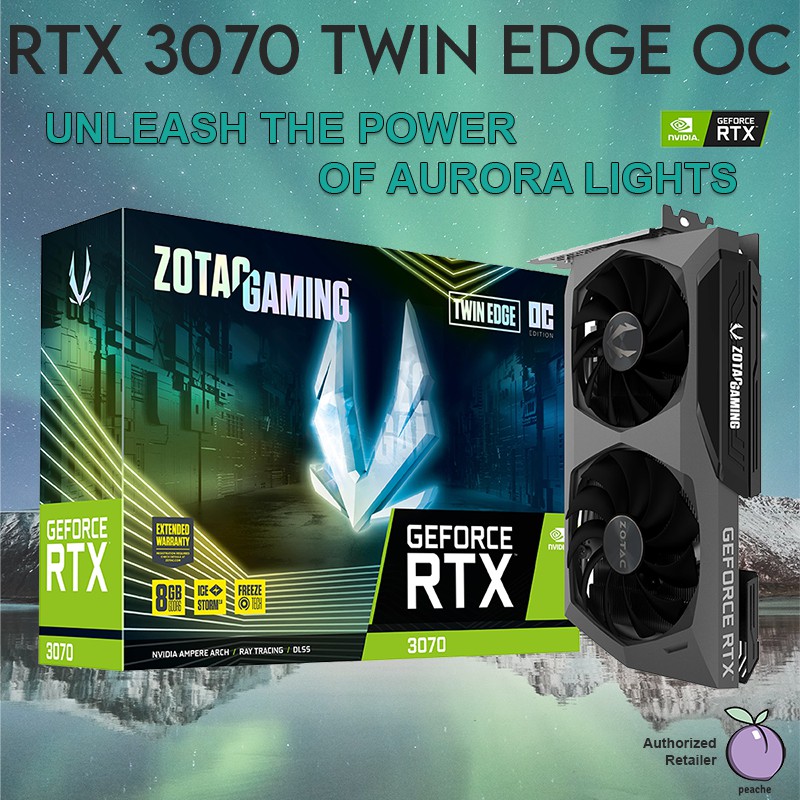 ZOTAC GAMING GeForce RTX 3070 Twin Edge OC GPU Graphic Card ZT