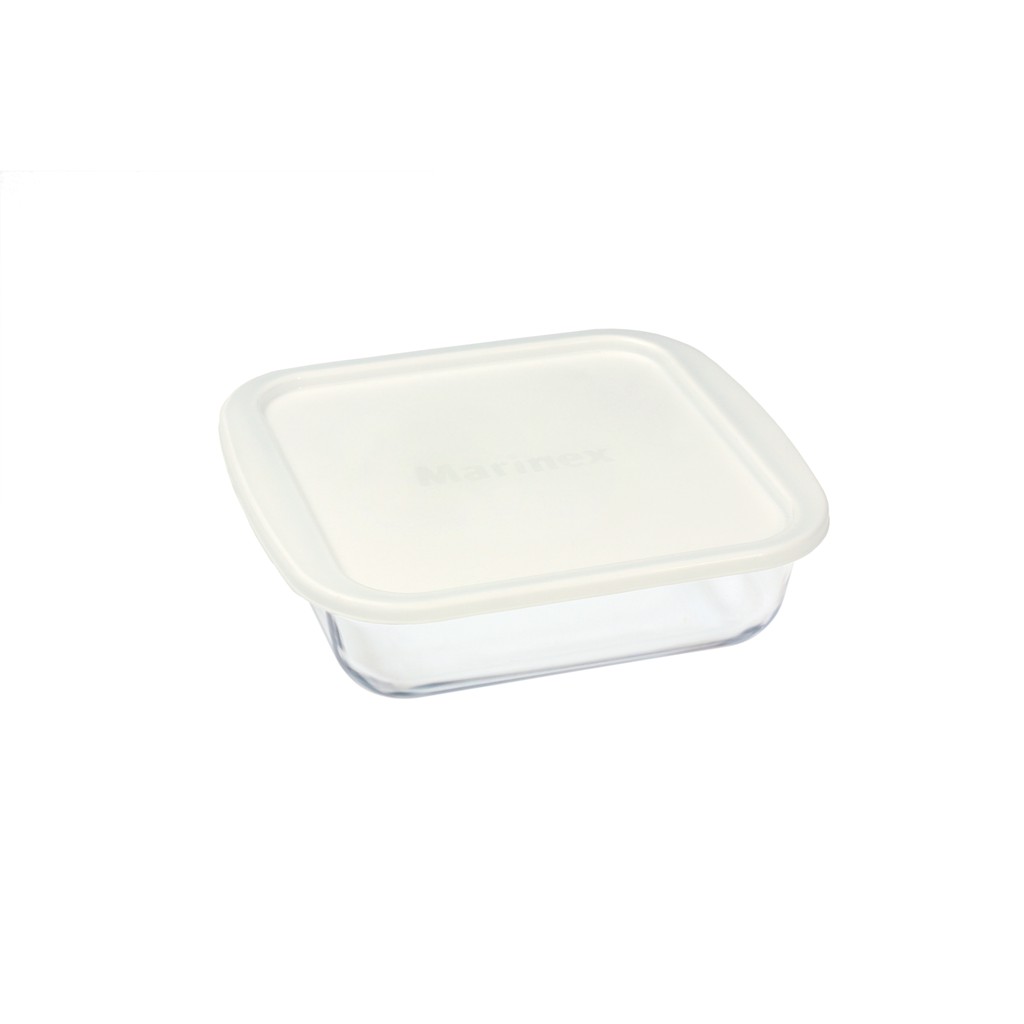 Marinex square baking dish with plastic lid, 1.1L(assorted colors)