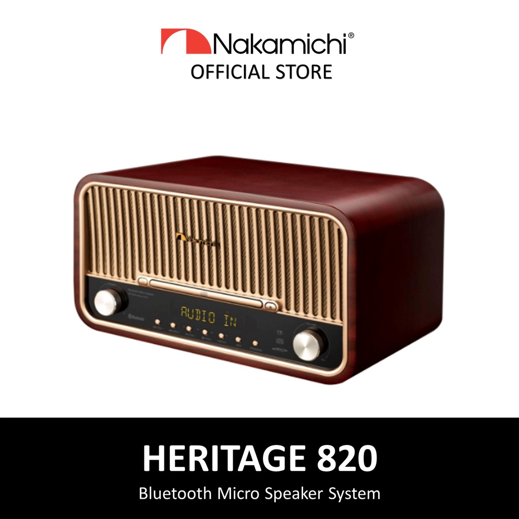 Nakamichi clock hot sale radio bluetooth speaker