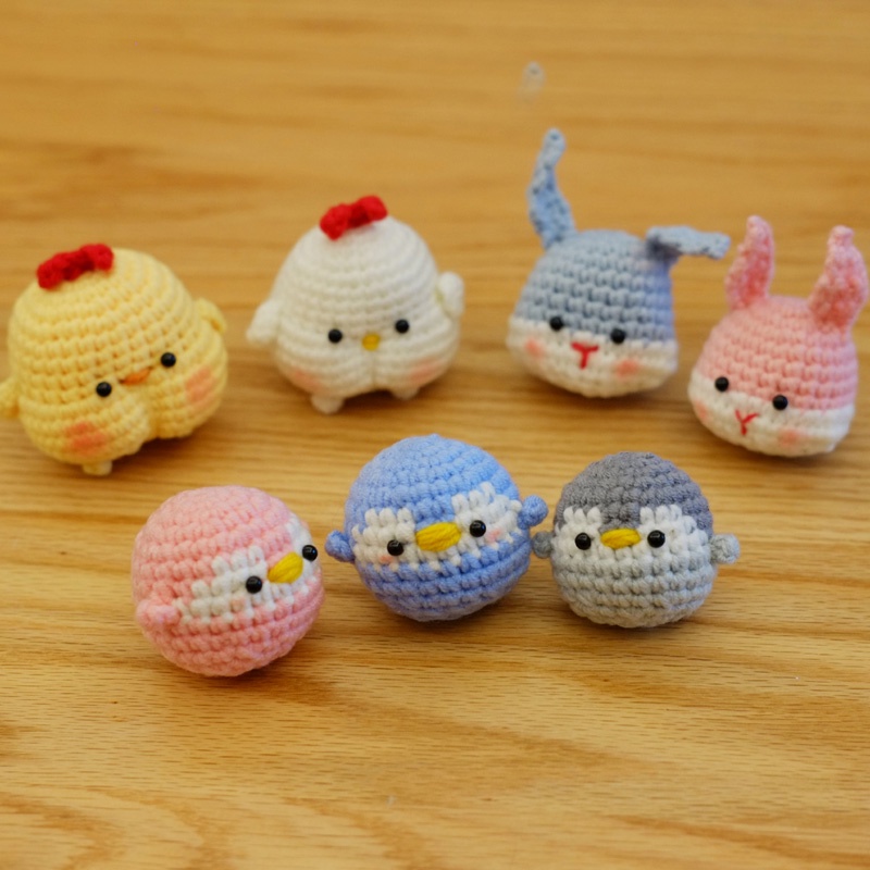 Cute crochet clearance keychains