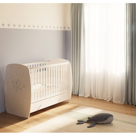 POLINI French 710 Teddy Cot With Drawer Shopee Singapore