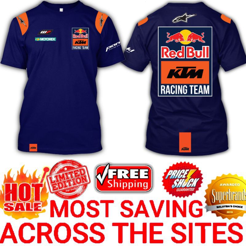 t shirt ktm red bull