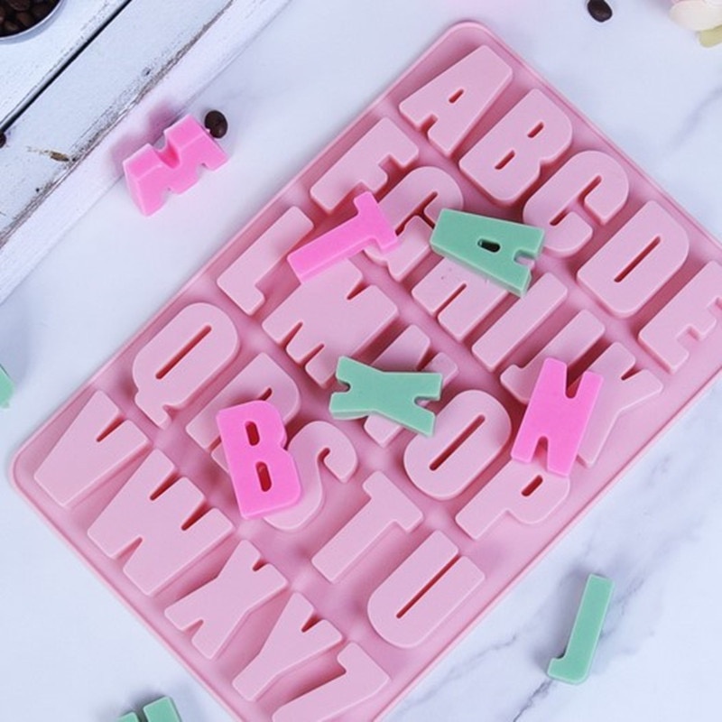 Alphabet silicone cheap mould