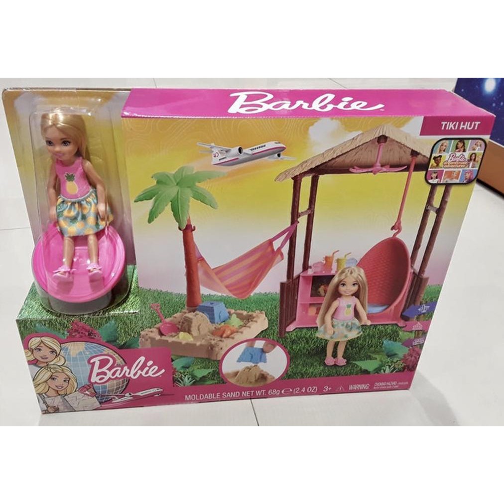 Barbie moldable sand and doll online playset