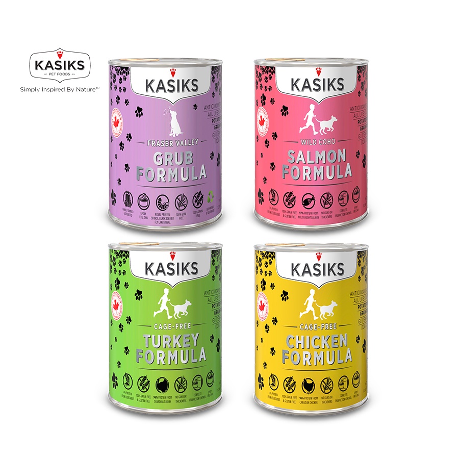 Kasiks Premium Dog Canned Food Grain Gluten Potato Free 12.2oz