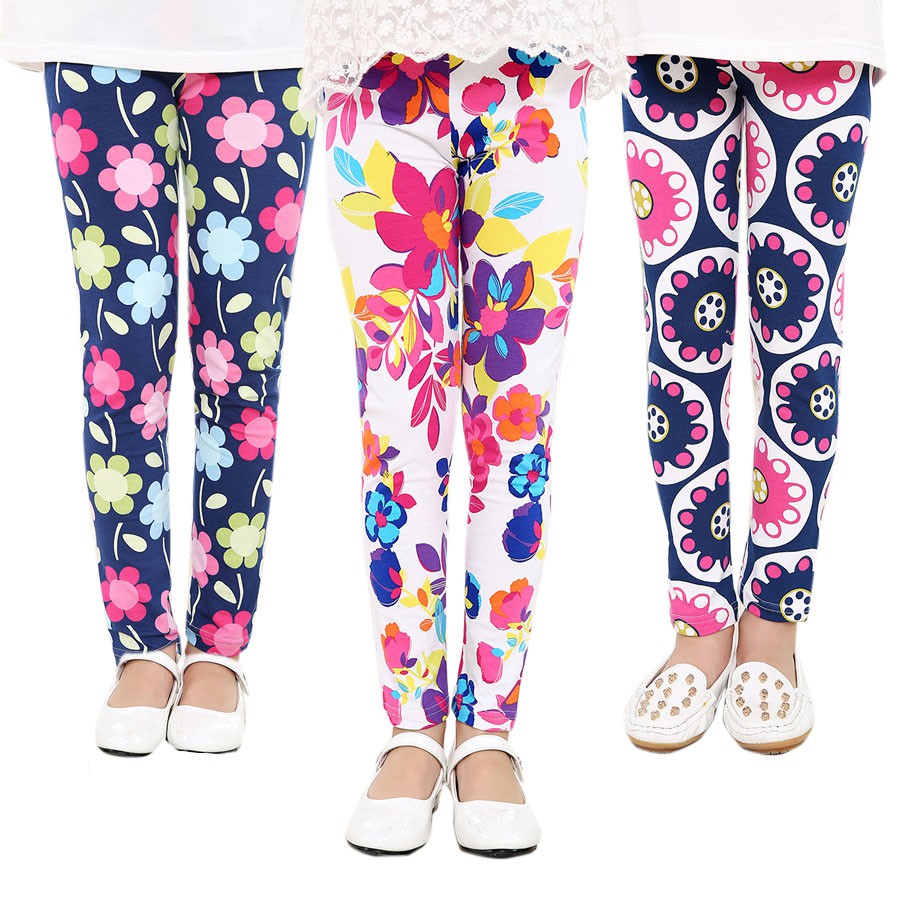 SheeCute girls print leggings Baby Girl Clothes Kids Print Flower Skinny  leggings SC1752