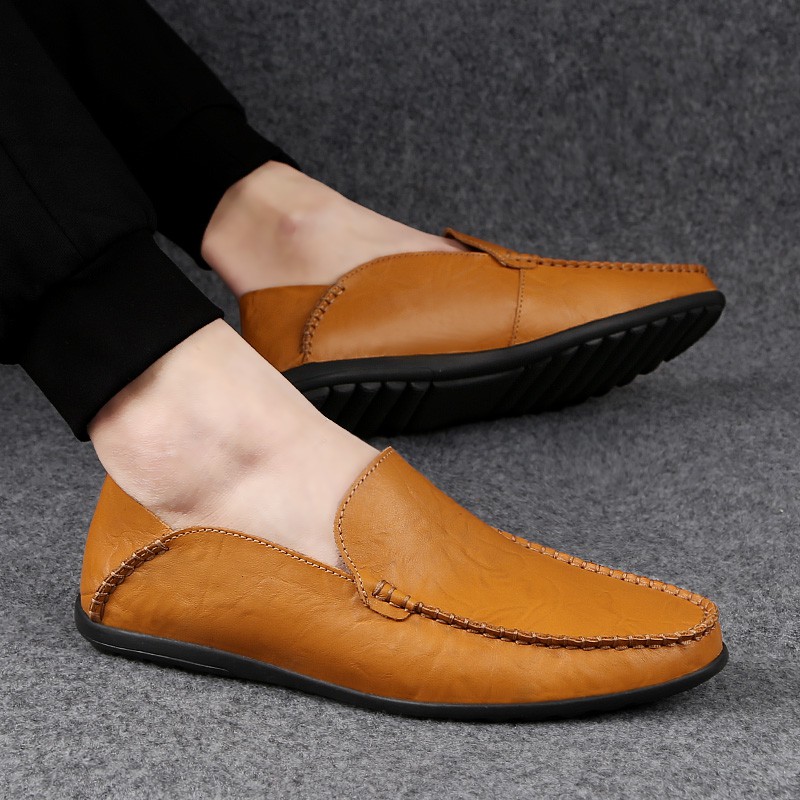 Mens leather hot sale loafers sale