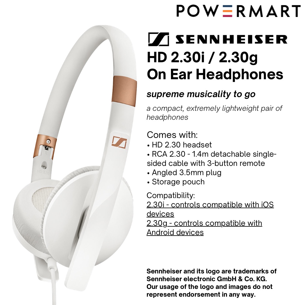 Sennheiser hd 2.30 online i black