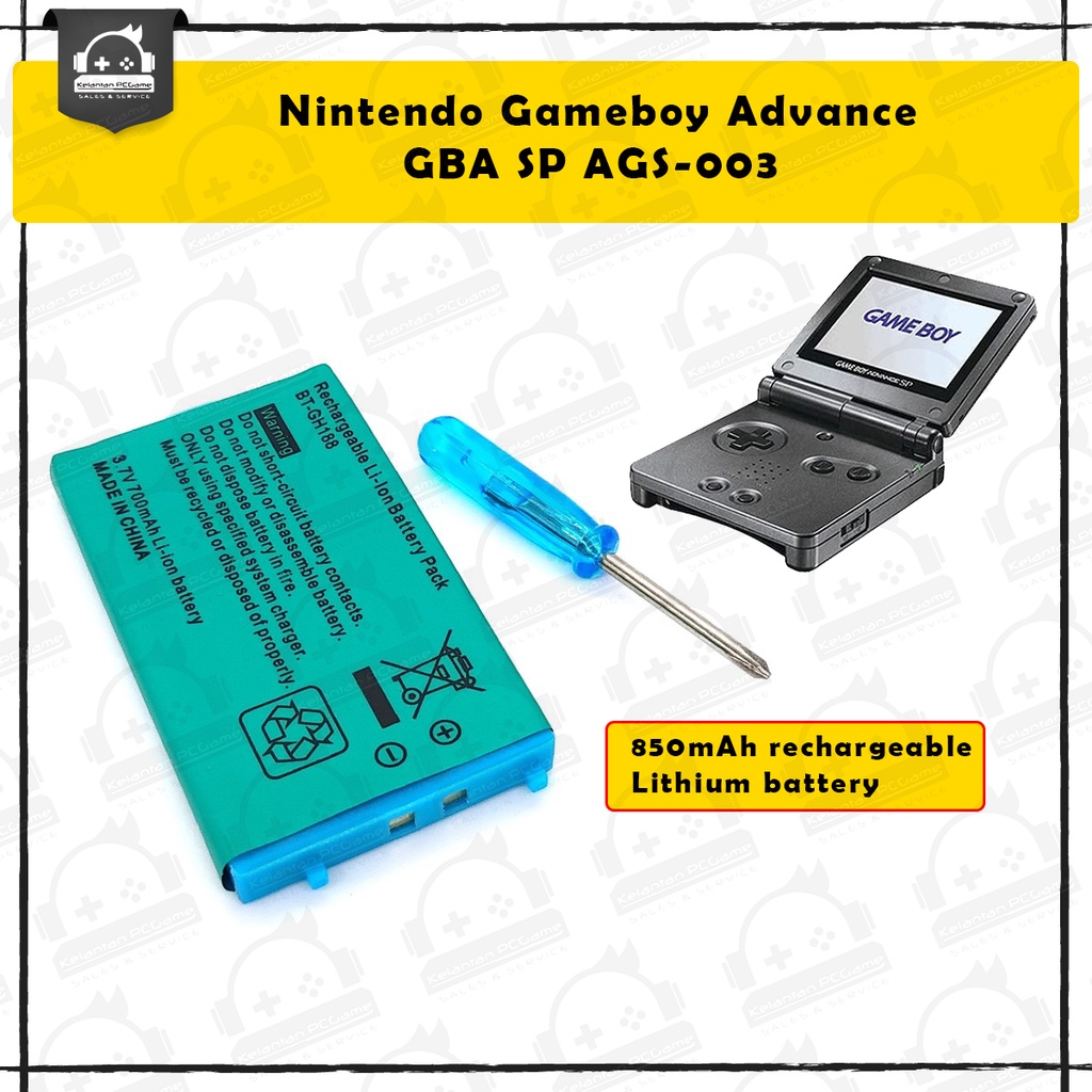 Gameboy advance deals sp battery