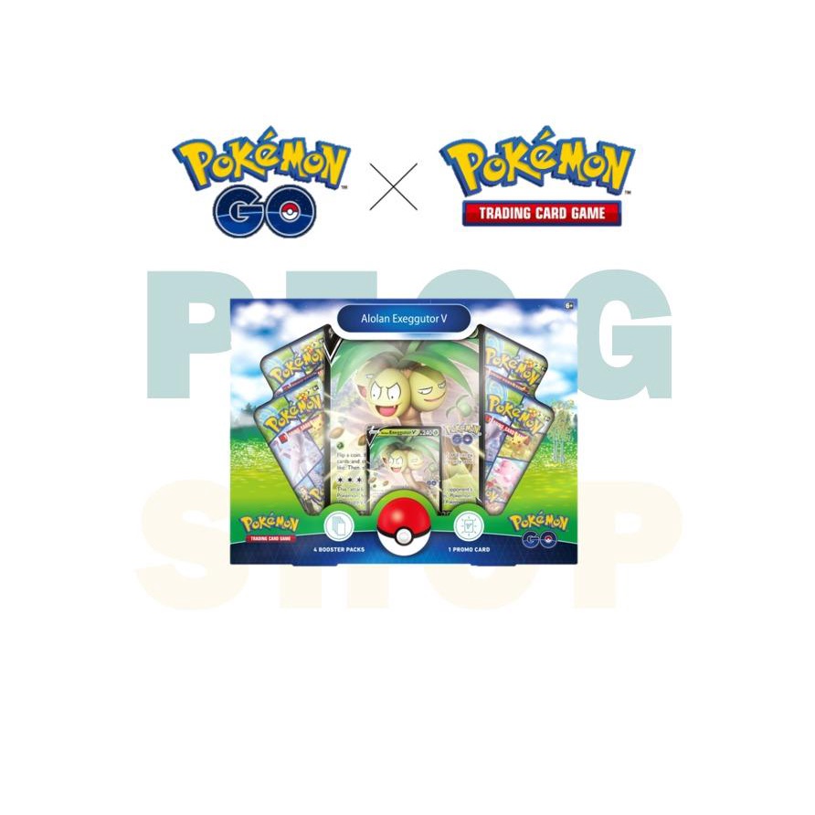 Pokemon GO TCG Trading Card Game: Alolan Exeggutor V Box - 4