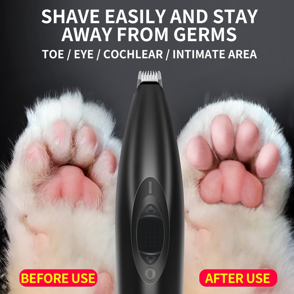 Electric Pet Clippers Cats Dog Foot Hair Trimmer Pet Paw Hair