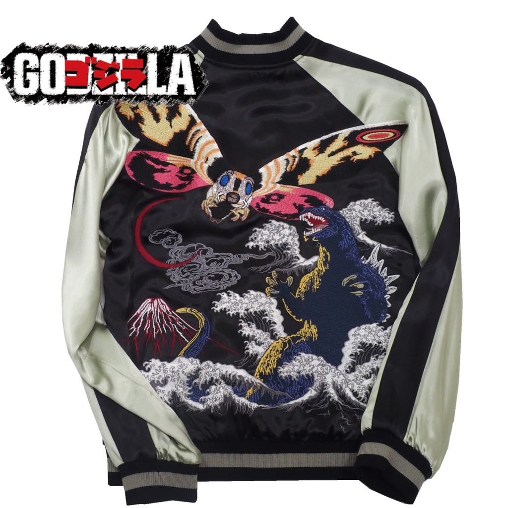 Direct from Japan Godzilla Official License Godzilla VS Mothra Sukajan Souvenir Jacket Manga Anime