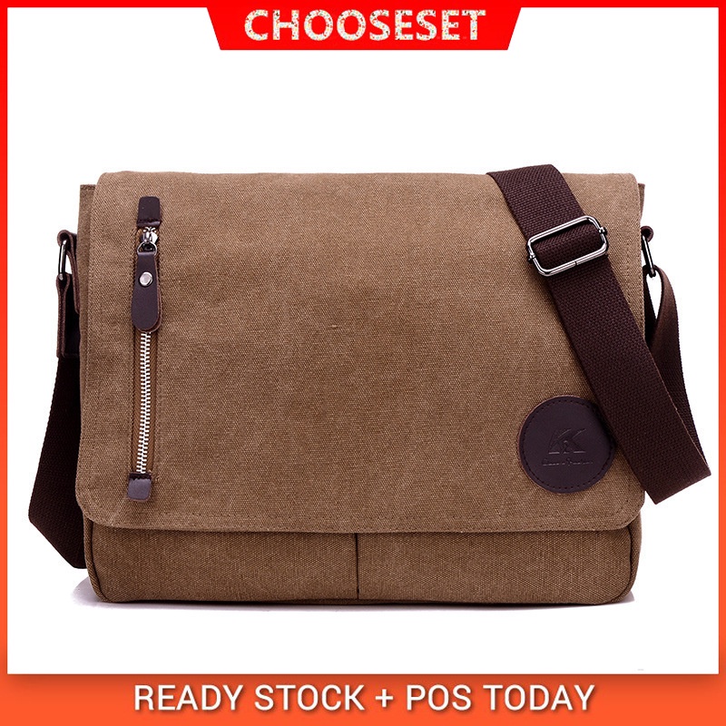 Mens canvas sale satchel bags