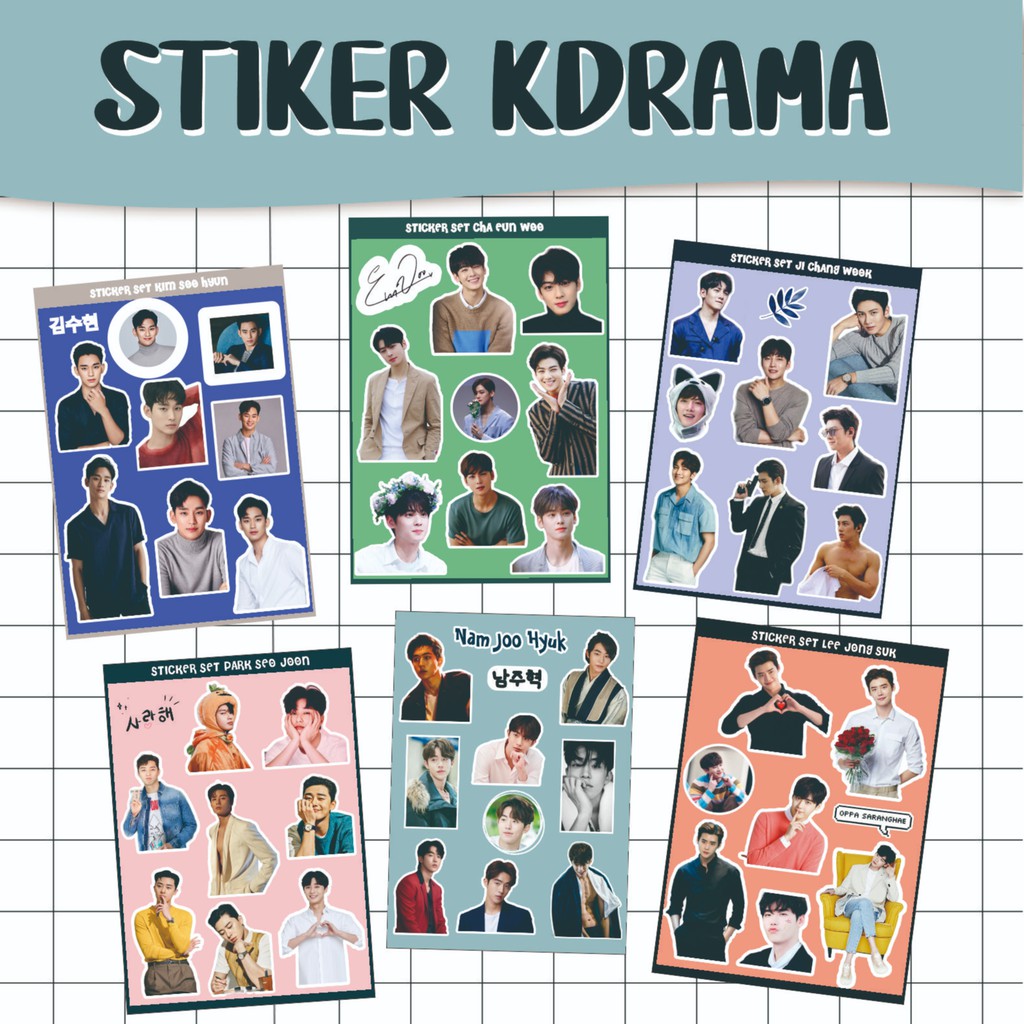 Oppa CHA EUN WOO KIM SOO HYUN NAM JOO HYUK KDRAMA Sticker Shopee