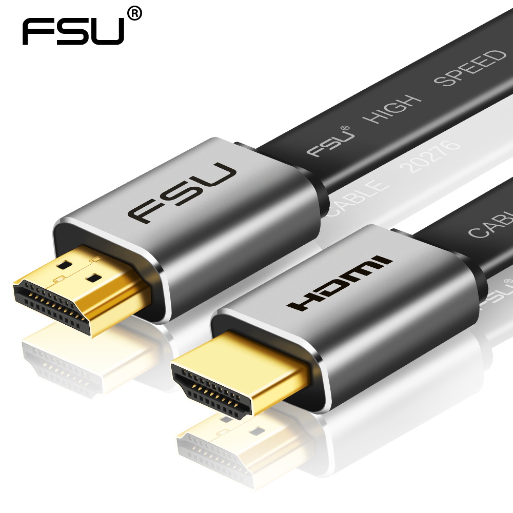 FSU HDMI-compatible Cable Video Cables Gold Plated 1.4 4K 1080P 3D Cable  for HDTV Splitter Switcher 0.5m 1m 1.5m 2m 3m 5m 10m