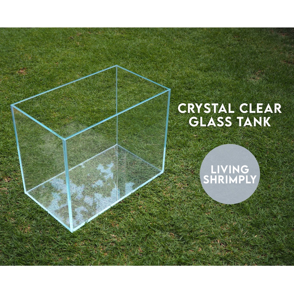 Crystal Clear Glass Fish Aquarium Tank 20cm 25cm 30cm Shopee