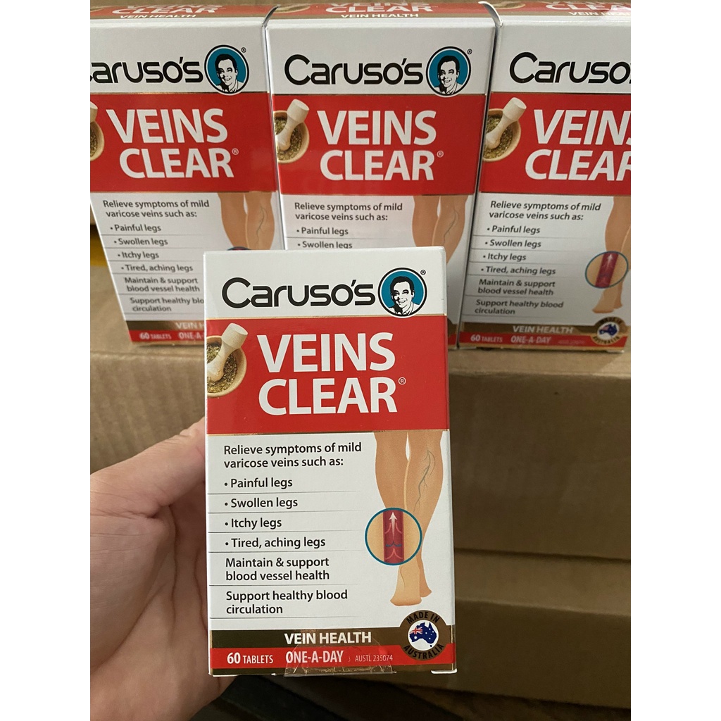 Carusos Veins Clear Australia Varicose Veins oral tablet 60