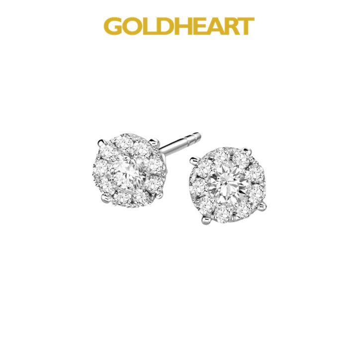 White gold sale diamante earrings