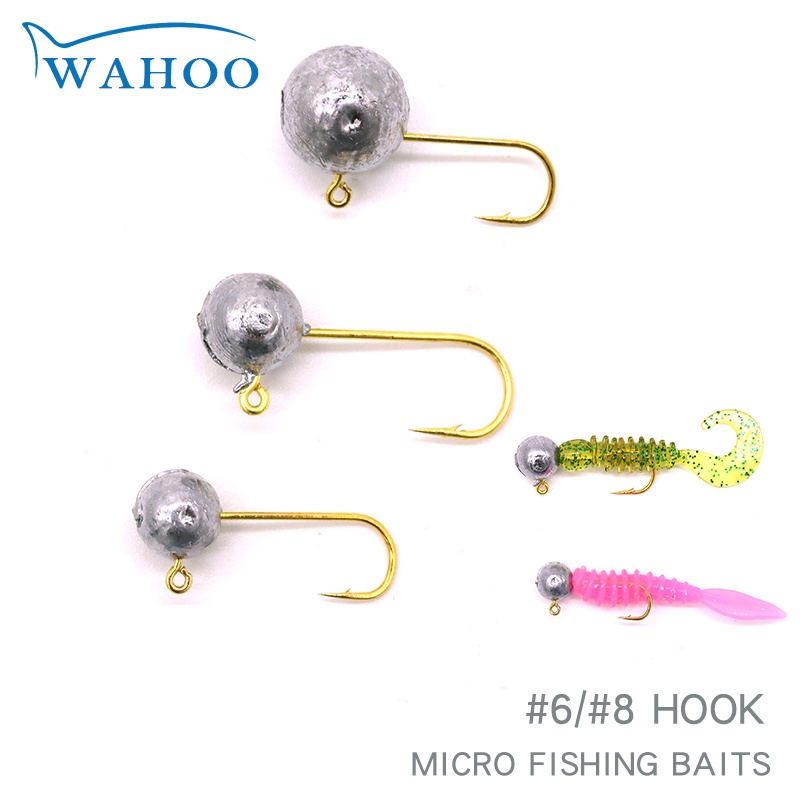 10pcs/lot micro jigs hook 1.5g 2.5g 3.5g 5g Round Ball Jig Head Hook For  Soft Worm Fishing