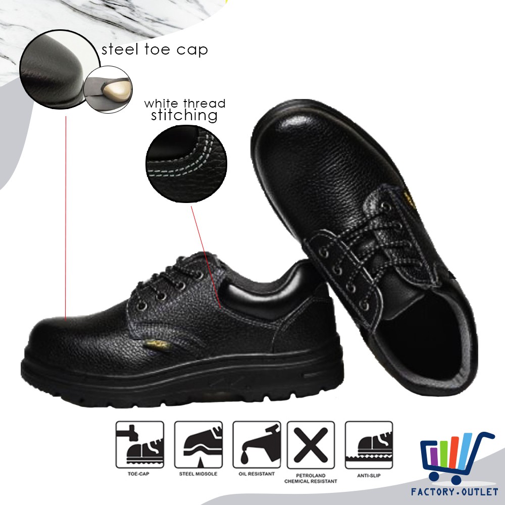 Low cut steel store toe work shoes