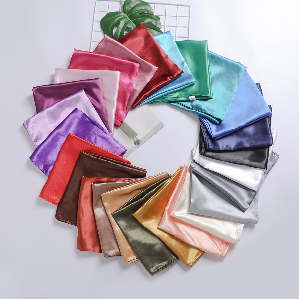 Solid silk best sale scarves