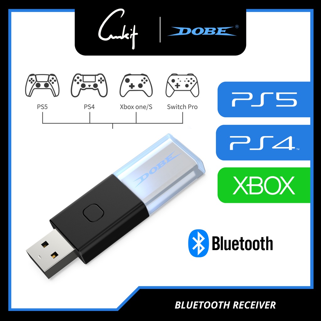 DOBE Bluetooth Receiver Bluetooth 5.0 PS4 PS5 XBOX Controller