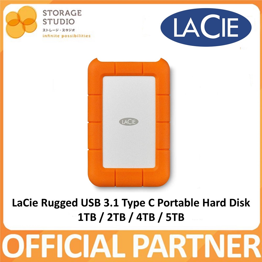 LaCie 5TB Rugged USB-C Portable Hard Drive