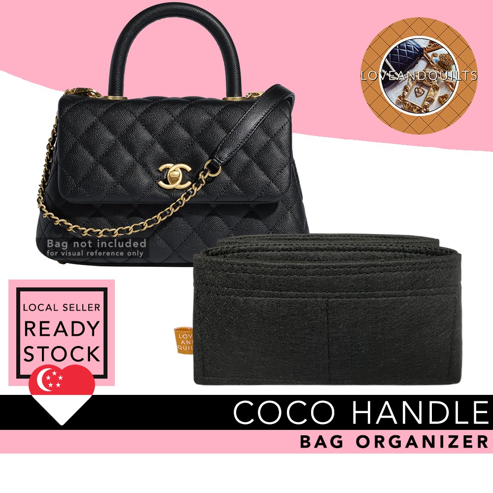  Bag Organizer for Chanel Coco Handle (24cm/9.4″) Insert (Set of  2) - Premium Felt (Handmade/20 Colors) : Handmade Products