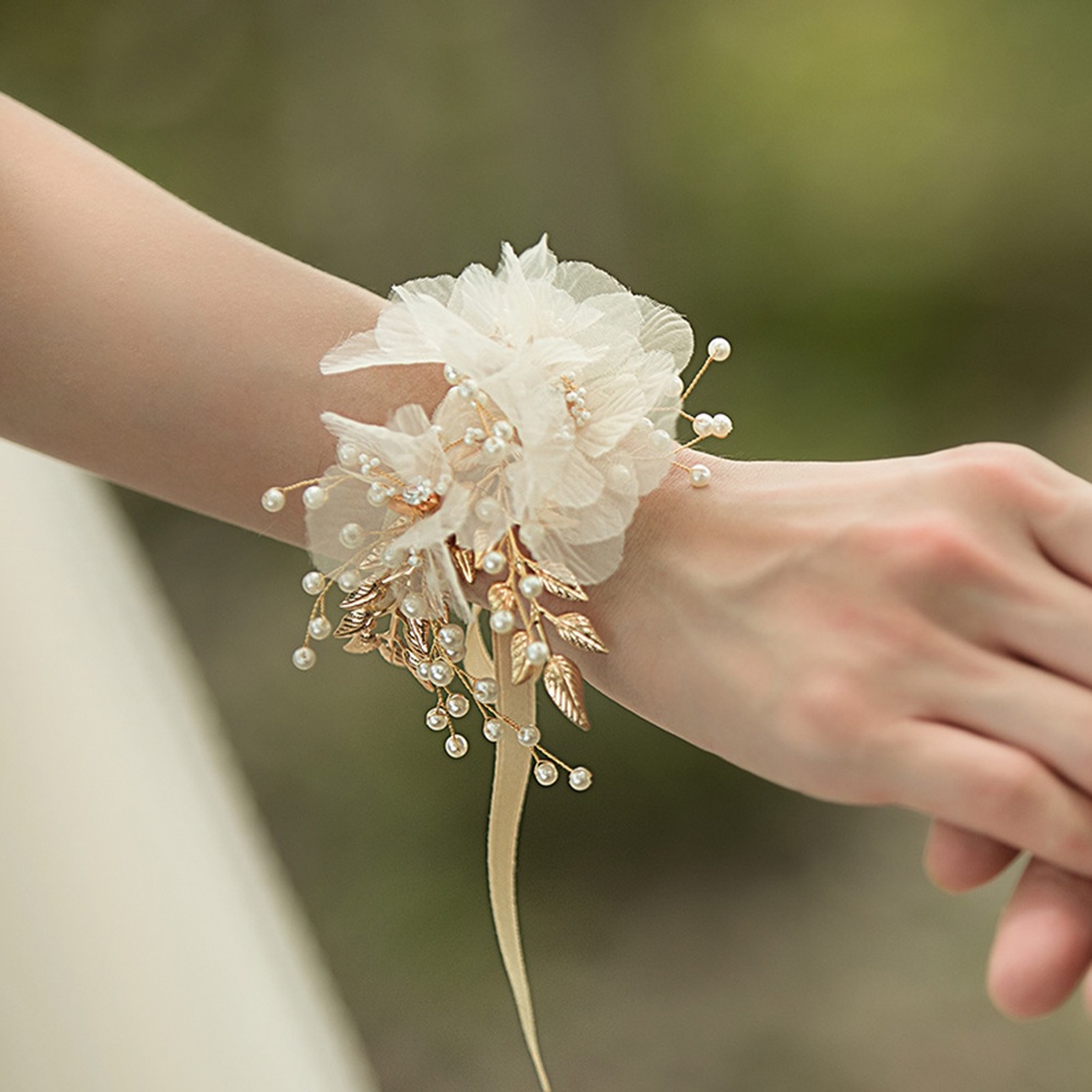 Flower wrist band clearance for wedding