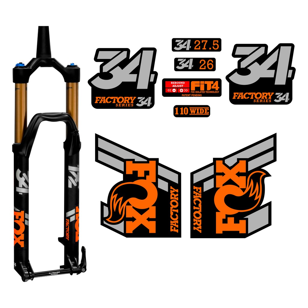 Fox mtb best sale fork decals