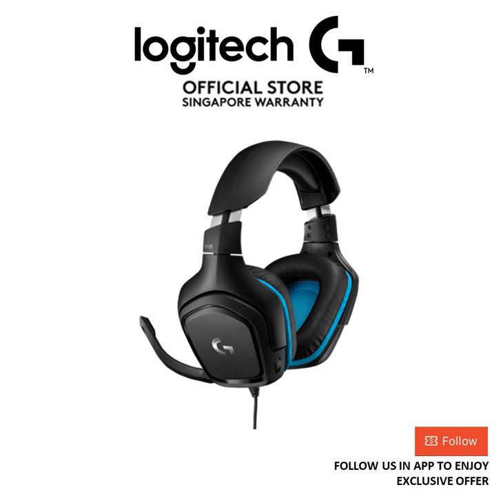 Logitech G432 7.1 Surround Sound Gaming Headset