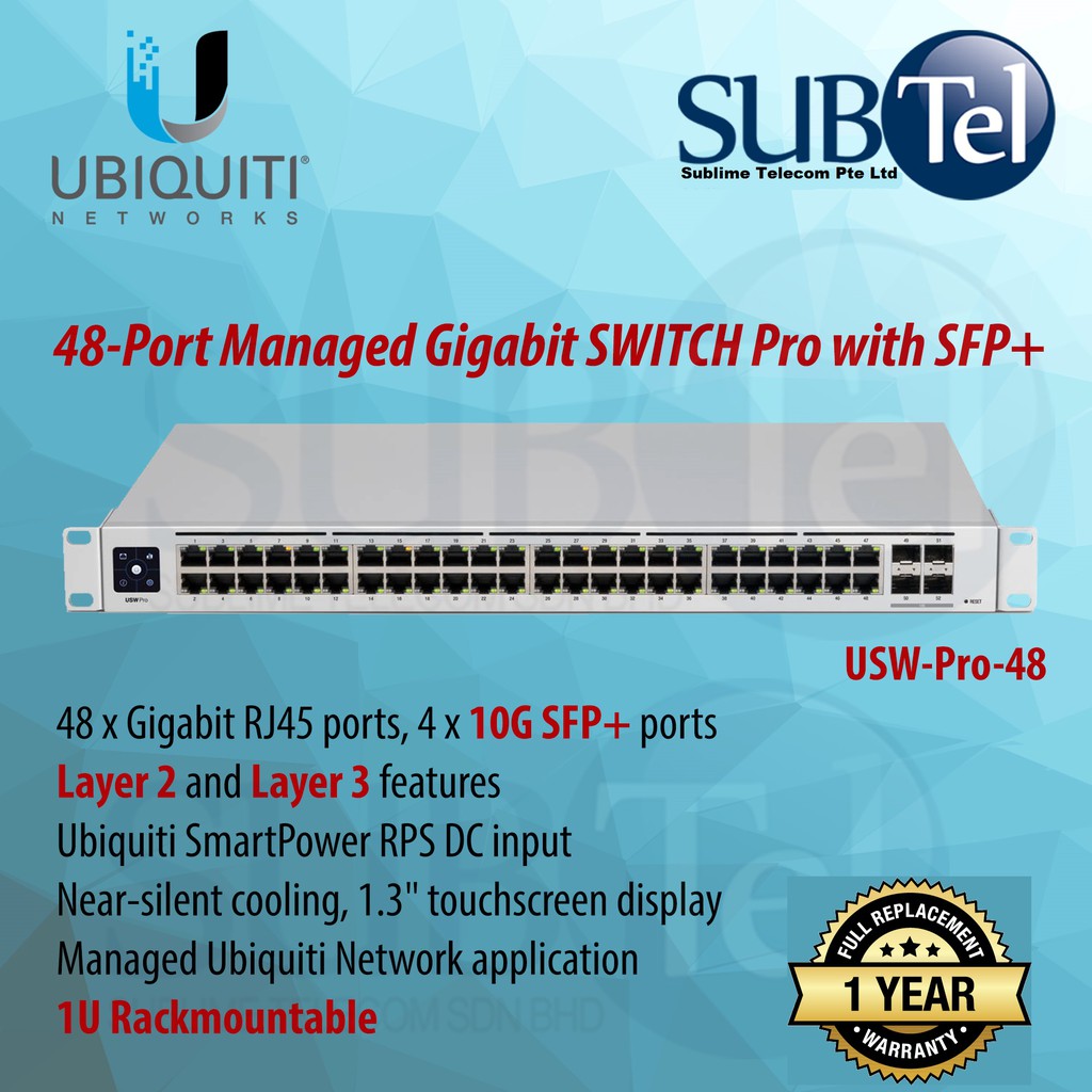 Ubiquiti UniFi Switch USW-PRO-48-POE - switch - 48 ports - managed