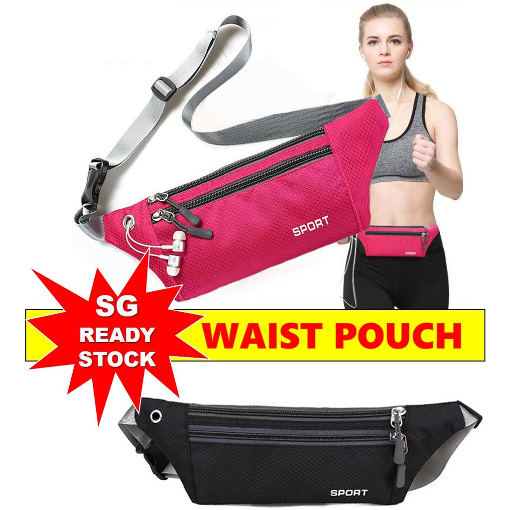 SG READY STOCK Sports Running Waist Pouch Exercise Cycling