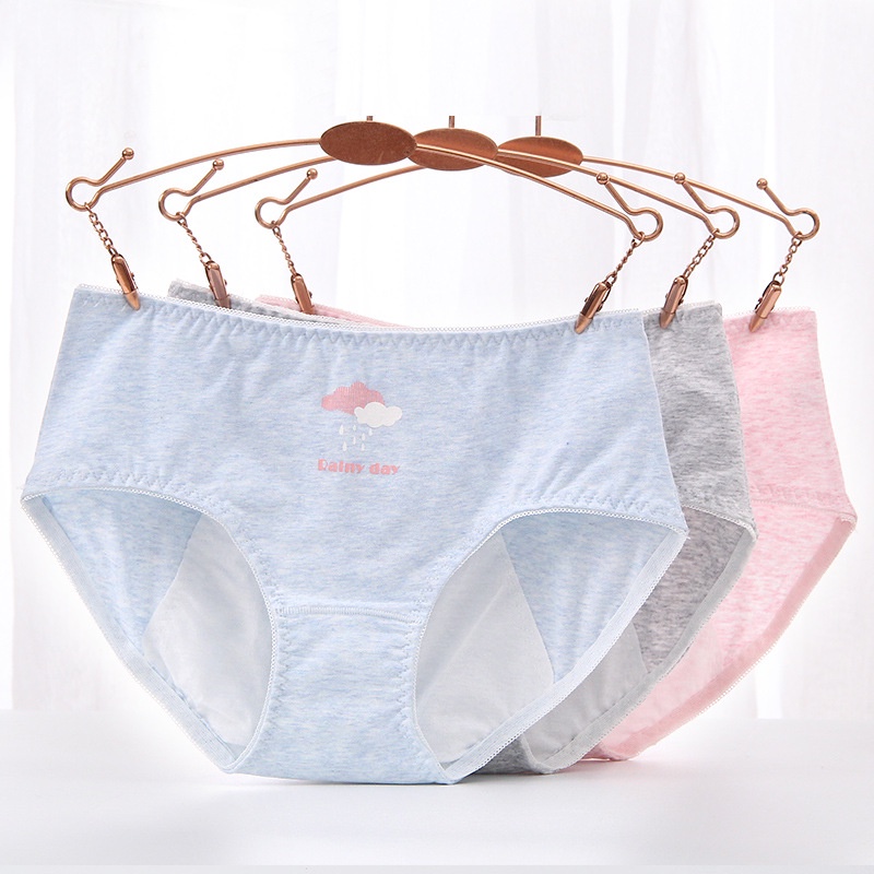 Japanese Cute Plus Size Girls Underwear Women's Threaded Breathable  Mid-waist Women's Cotton Underwear
